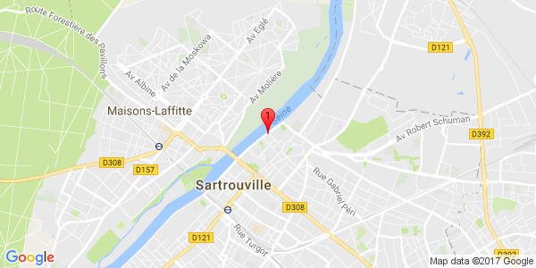 Google Map of Mairie - maison des associations, Sartrouville